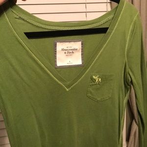 Abercrombie Green Long Sleeve